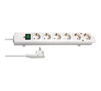 Brennenstuhl Regleta Power Strip Comfort-Line 6 tomas 2,00 m blanca con toma de tierra Tipo F