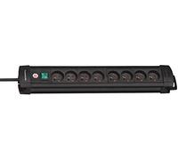 Brennenstuhl 1156001068 - Prima pnn8 más bloqueo 8 tomacorrientes con interruptor de 3 m negro h05vv-f 3g1.5