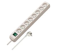 Brennenstuhl 1159321018 - Toma de eco-line (8 direcciones, con el interruptor, blanco