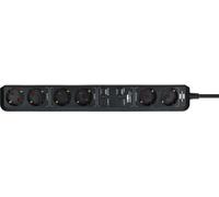 Brennenstuhl 1159760936, regleta de enchufes Eco-Line con conexión WIFI, 6 enchufes, 1,5 metros