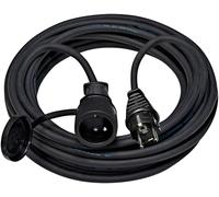 Brennenstuhl 1169331 - Powerblock ip44, para la extensión del cable 16 a, 230 v, 10 m h07rn-f 3g2,5, negro