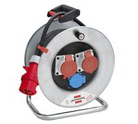 Brennenstuhl 1194766 Carrete de Cable Garant SK CEE 2 IP 44, Plateado