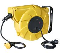 Brennenstuhl 1241201 Box Electric - Bobinadora automática de cable eléctrico - ABE, protección IP44, 20 + 1,5 m, H07RN-F, 3G1,5