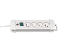 Brennenstuhl 1390221064 PBB4 Premium Plus - Regleta de 4 enchufes con interruptor (1,8 m), color negro