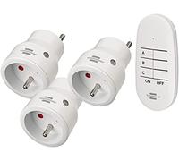 Brennenstuhl 1507071 - mini enchufes programables (3 unidades, mando a