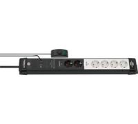 Brennenstuhl 1951560103 base múltiple 3 m 6 salidas ac interior negro