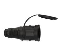 Brennenstuhl Acoplamiento de goma de protección de contacto 230 V/16 A (acoplamiento Schuko para exteriores IP54, con tapa protectora)