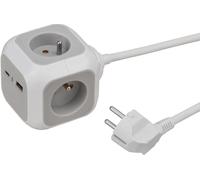 Brennenstuhl Alea-Power - Regleta de 4 enchufes con USB