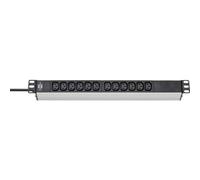 Brennenstuhl Regleta Alu-Line 19" PDU 10A — 12x C13, clavija C14, cable 2 m