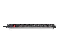 Brennenstuhl Regleta PDU Alu-Line 19" 16A - 8 tomas tipo F con interruptor