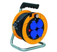 Brennenstuhl Baby Pro 1079281 - Carrete de cable (IP44), fabricado en Francia, 1079281, color amarillo
