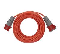 Brennenstuhl BREMAXX Cable alargador CEE 400V/16A (Cable de 25 m, 5 Polos, Uso en Exteriores hasta -35°C, Fabricado en Alemania) Rojo