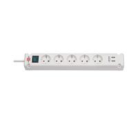 Brennenstuhl Bremounta 5-gang + USB blanco *EN* 3m H05VV-F3G1.5 con