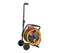 Brennenstuhl Brobusta CEE 2 FI IP44 - Carrete de cable con carro (30 m, con protección FI, para uso constante en exteriores, fabricado en Alemania)