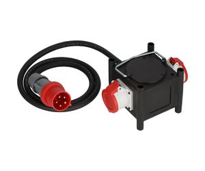 Brennenstuhl BSV 3 MINI/ TPE Distribuidor de energía con 2 tomas CEE