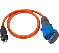 Brennenstuhl cable adaptador para camping/cable con enchufe CEE y conector (cable de 1,5m en naranja, H07RN-F 3G2,5, 230V/16A, uso en exteriores, IP44, fabricado en alemania)