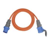 Brennenstuhl Cable alargador CEE de 5m para Camping y Caravana (alargador CEE, Cable de 5m en Naranja, Enchufe y Acoplamiento CEE con Tapa de Cierre, IP44, Uso en Exteriores, Fabricado en Alemania)