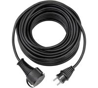 Brennenstuhl Cable alargador de Goma de Calidad (Cable de 5 m, para Uso Exterior a Corto Plazo IP44) Negro