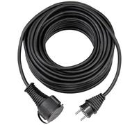 Brennenstuhl Cable alargador de Goma de Calidad de 10 m (IP44, Cable para Exteriores) Negro