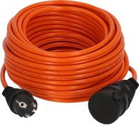 Brennenstuhl Cable de extensión BREMAXX (Cable de 20 m en Naranja, para Uso en Exteriores de Corta duración IP44, Cable de alimentación utilizable hasta -35 °C, Resistente al Aceite y a los Rayos UV,