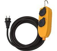 Brennenstuhl - Cable de extensión con Powerblock IP54 (extensión de 4 vías, distribuidor exterior con cable de 10 m)