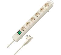 Brennenstuhl Regleta Power Strip Comfort-Line 6 tomas 2,00 m blanca con toma de tierra Tipo F
