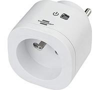 Brennenstuhl Connect WiFi WA 3000 XS01 (compatible con red WiFi de 2.4GHz, aplicación gratuita, compatible con Amazon Alexa y Google Assistant, máx. 3000W) 1294850 Blanco