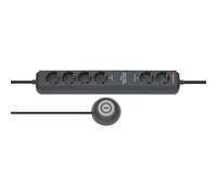 Brennenstuhl ECO-Line Comfort Switch Plus de 6 posiciones, 1,5 m, H05VV-F3G1, - antracita