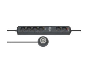 Brennenstuhl ECO-Line Comfort Switch Plus de 6 posiciones, 1,5 m, H05VV-F3G1, - antracita