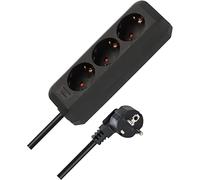 Brennenstuhl Regleta de enchufes Eco-Line 3 tomas (cable 1,5 m, sin interruptor) Negro