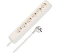Brennenstuhl Regleta Eco-Line 6 tomas, cable 1,5 m sin interruptor, blanca