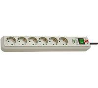 Brennenstuhl eco-line regleta de enchufes con 6 tomas de corriente y p