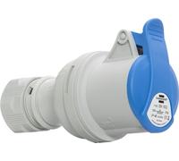 Brennenstuhl Enchufe eléctrico CEE de 3 polos para uso exterior, toma CEE 230 V/16 A con tapa, conexión atornillable, uso al aire libre, camping, caravana, obras, IP44, 16 A