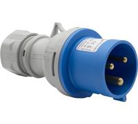 Brennenstuhl Enchufe eléctrico con contacto de tierra CEE de 3 polos para uso exterior, enchufe CEE 230 V/32 A, conexión atornillable, uso al aire libre, camping, caravana, obras, IP44, 32 A