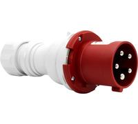 Brennenstuhl Enchufe eléctrico industrial CEE de 5 polos para uso exterior, toma eléctrica macho CEE 400 V/63 A, conexión atornillable, uso al aire libre, obras, industria, camping, IP44, 63 A