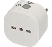 Brennenstuhl Enchufe inteligente con monitorización del consumo, enchufe WiFi inteligente compatible con Alexa, Google Home y Matter - Smart Plug con control de voz y remoto