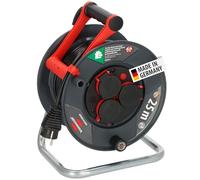 Brennenstuhl Enrollacables Garant V2 IP44 25m exterior (Made in Germany, 3 tomas de corriente con contacto de puesta a tierra, plástico especial)