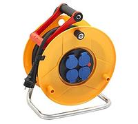 Brennenstuhl - Enrollador de cable eléctrico estándar Pro, amarillo, 1206931