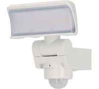 Brennenstuhl Foco LED con sensor de movimiento WS 2050 WP/Proyector LED para exteriores de 20W (1680lm, IP44, 3000K, detección de moviemento de 180° con un alcance de hasta 10m) blanco