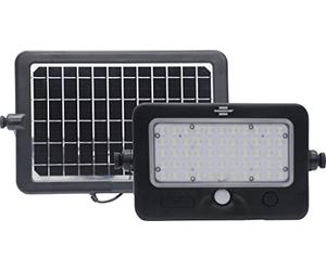 Brennenstuhl Foco solar LED de exterior con detector de movimiento SOL ML 1000 Faro LED exterior con panel solar independiente - Cable de 3 m | Iluminación de gran alcance, detector de movimiento 120°