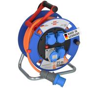 Brennenstuhl Carrete de cable Garant CEE - 25 m H07RN-F 3G2,5 naranja IP44 - Fabricado en Alemania