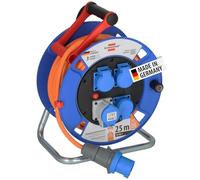 Brennenstuhl Carrete de cable Garant CEE - 25 m H07RN-F 3G2,5 naranja IP44 - Fabricado en Alemania