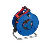 Brennenstuhl Enrollacables Garant BREMAXX 50 m 3 tomas Termostato IP44 para exteriores Azul
