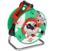 Brennenstuhl Garant G Bretec IP44 - Carrete de cable para cortacésped (cable de 38 + 2 m en rojo, plástico especial, uso a corto plazo en exteriores, fabricado en Alemania)