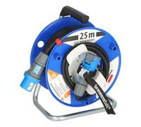 Brennenstuhl Garant G CEE 3 IP44 - Carrete alargador para cables de camping | Clase de protección IP44, enchufe CEE, para camping, cable de 25 m