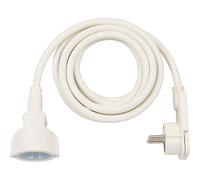 Brennenstuhl - Cable alargador con ángulo enchufe de 3 M H05VV-F f3g1, weiß | 4er Pack