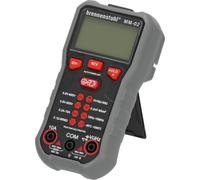 Brennenstuhl Multímetro MM-02 con ajuste automático del rango de medición (tensión CA/CC, corriente CA/CC, resistencia, temperatura, diodo, continuidad, capacitancia, frecuencia y NCV, True RMS, luz)