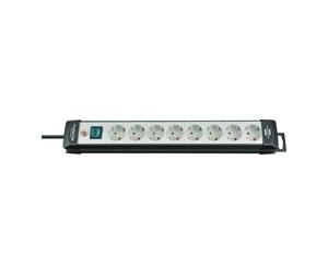 Brennenstuhl Premium-Line 8gang negro/lig gris *EN* 5m H05VV-F3G1.5 con interruptor