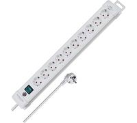 Brennenstuhl Regleta Premium-Line 10 tomas 3 m Blanco Tipo F con interruptor y montable
