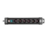 Brennenstuhl Regleta de enchufes Premium-Line 6 tomas 3 m con interruptor Negro Fabricado en Alemania